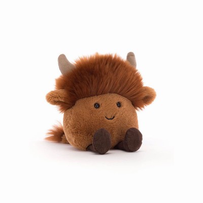 Jellycat Amuseabean Highland Cow Australia | 916208GVR